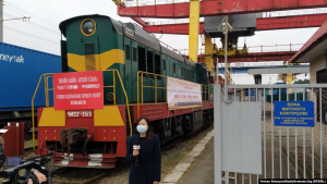 First regular container train brings Ukrainian exports to China