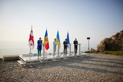 Ukraine, Georgia, Moldova sign joint declaration on coordinating actions to receive EU membership prospects