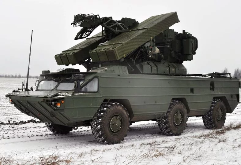 Osa-AKM missile system can detect target in the distance up to 45 kilometers and hit it in the distance of up to 10 km. ~