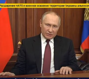 In speech parallel to UNSC meeting, Putin declares war on Ukraine