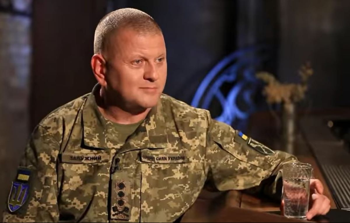 The Commander-in-Chief of the Armed Forces of Ukraine Lieutenant-General Valeriy Zaluzhnyi. Source: 5 channel ~