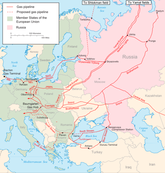 Russia Europe gas pipeline