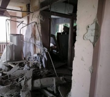 Russia bombs hospitals Ukraine