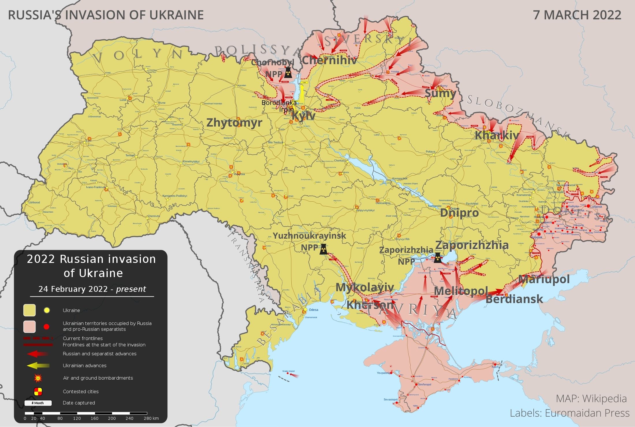 War in Ukraine, day 12: Russia continues efforts to encroach on Kyiv ~~