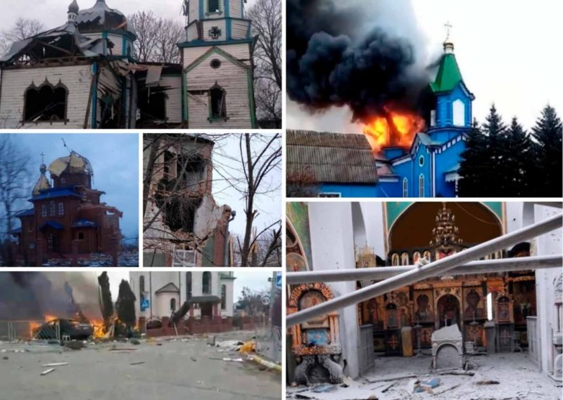 churches russia ruined in Ukraine