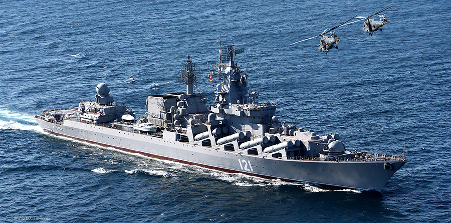 Russian nuclear capable flagship Moskva sinks after Ukrainian missile strike