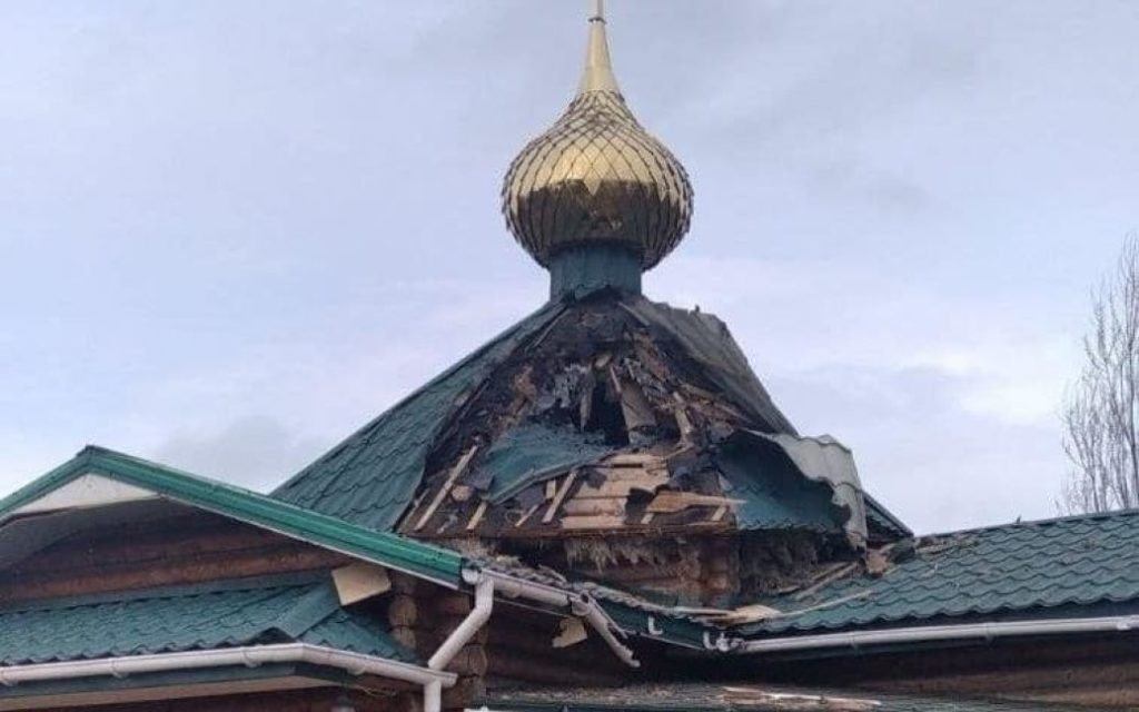 Russian attack on church
