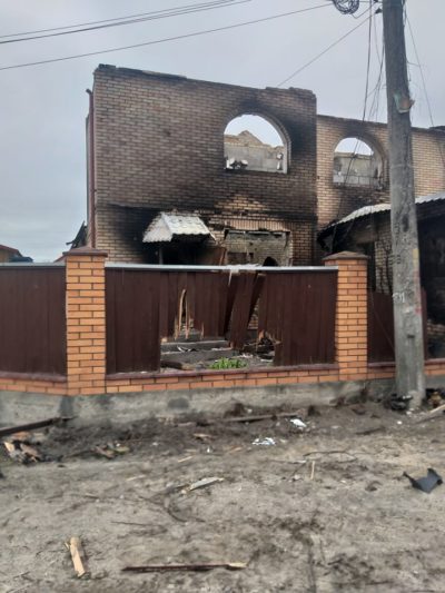 Russian destruction in Bucha
