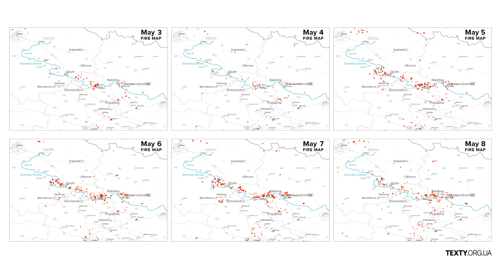 Battle of Donbas: Russian attempt to encircle Ukrainian troops, in maps ~~
