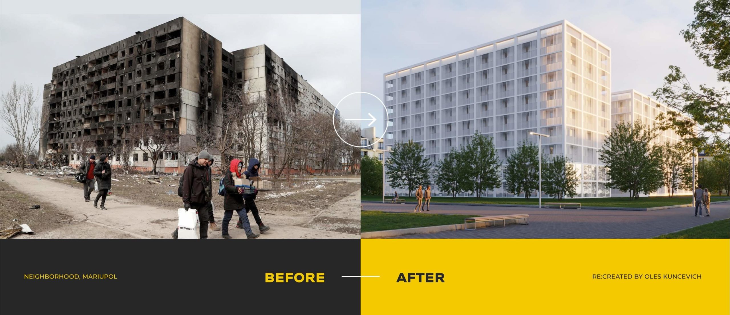 Ukraine demolished buildings