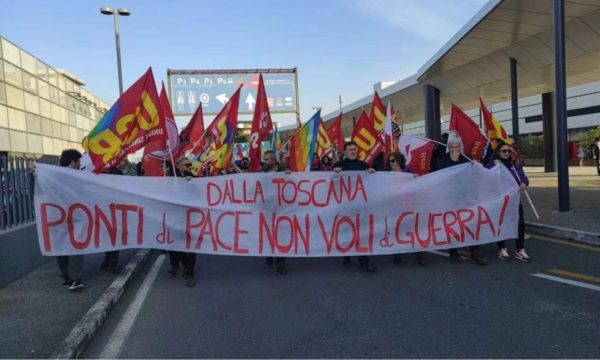 Italy protests arms weapons supplies war Ukraine Russia