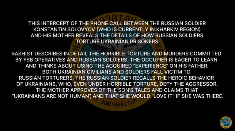 Russian soldier tells Mom he enjoyed torturing Ukrainians to death, she admits she would “love it” too (18+) ~~