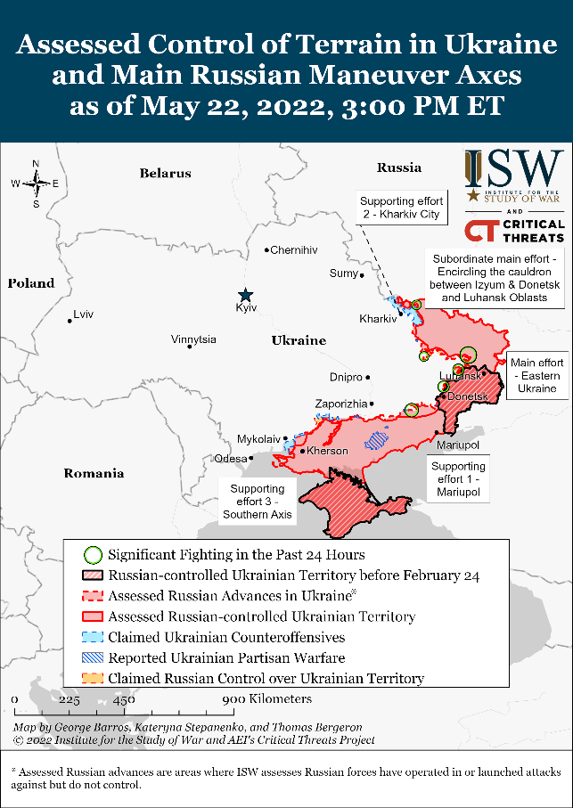 Russian offensive near Popasna slows down 