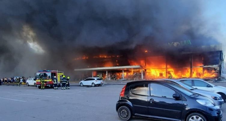 Kremenchuk fire Russian invasion