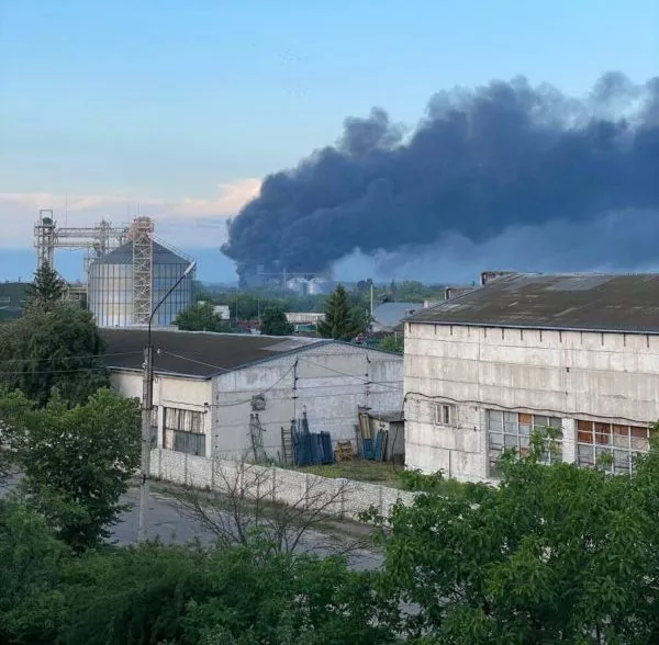 Russian ammunition depots on fire