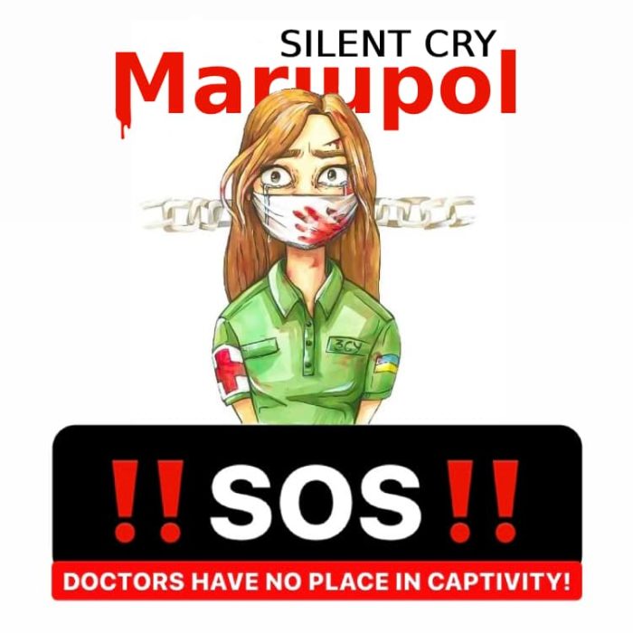 Ukrainian medical workers from mariupol