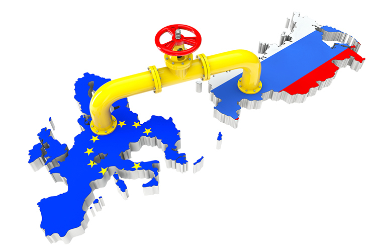 Russian gas to Europe decreased