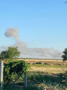 At least 12 explosions heard on airbase in occupied Crimea ~~