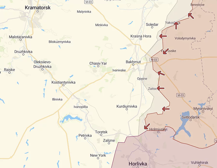 donetsk oblast north map 25 aug 2022