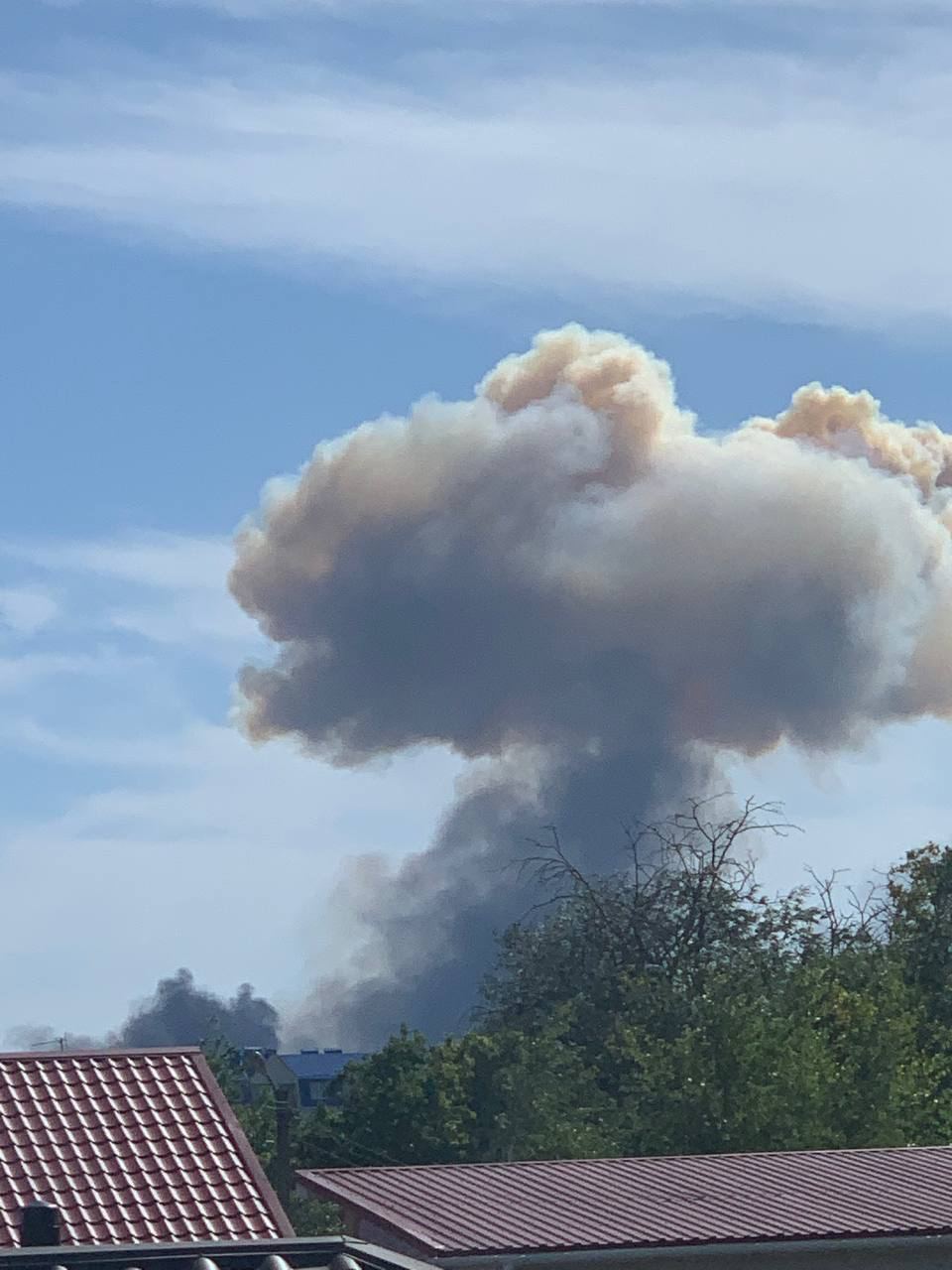 At least 12 explosions heard on airbase in occupied Crimea