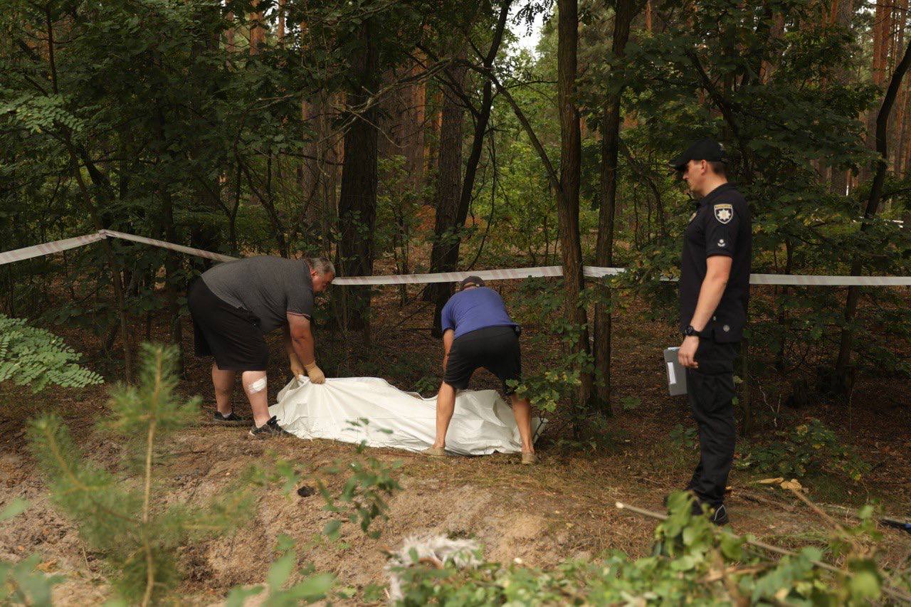 One more body of the victim of Russian war crimes was found in the forest of Kyiv Oblast