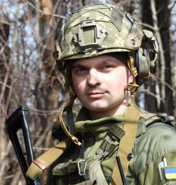 Ukrainian soldier, hero, defedning Kherson from Russians
