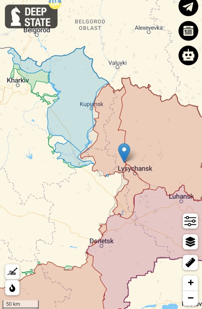 Russian troops still in Kreminna as Luhansk Oblast Head warns deoccupation won’t be immediate ~~