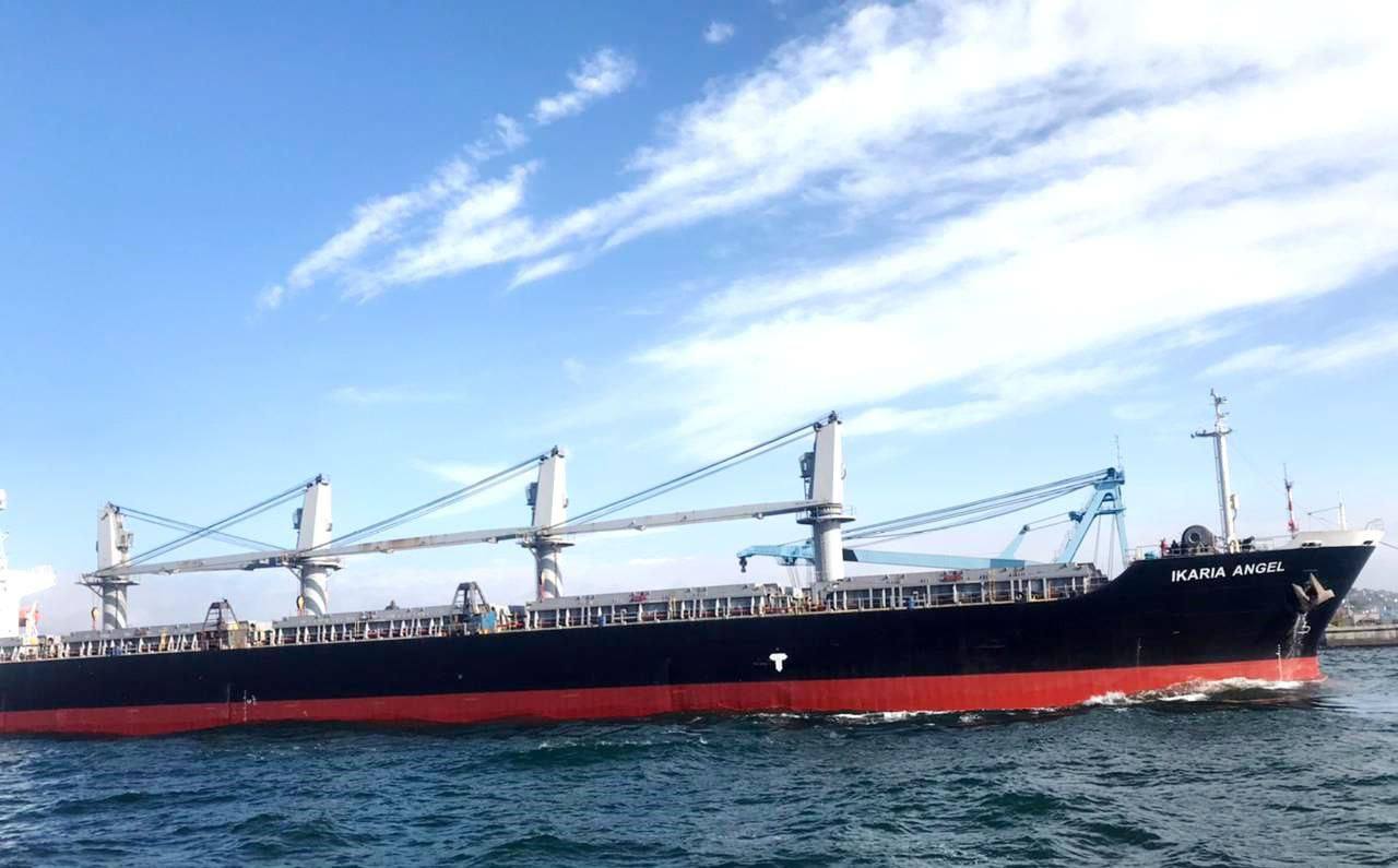 Ship carrying 30,000 tonnes of Ukrainian wheat leaves Black Sea port