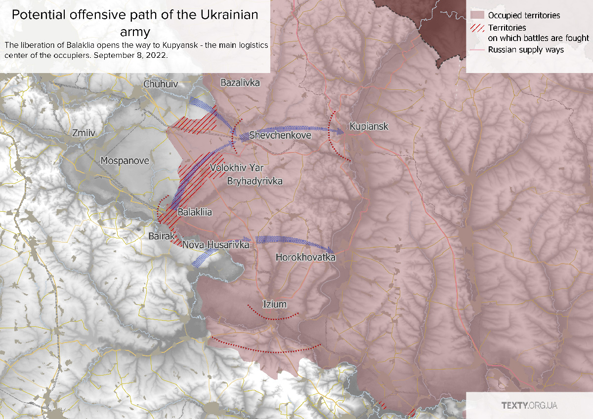 Counteroffensive Balakliya Kharkiv Oblas Ukrainian-Russian war
