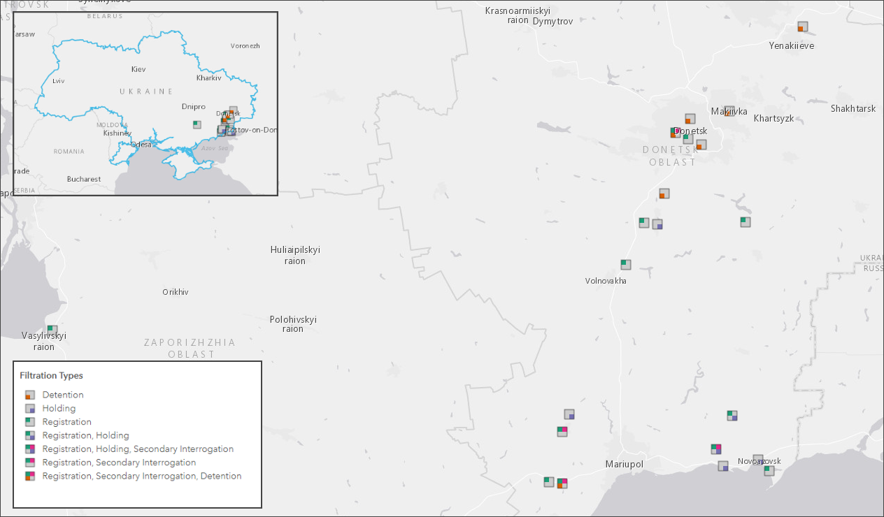 Yale School of Public Health's Humanitarian Research Lab report: Russia’s filtration facilities in occupied territories of Ukraine