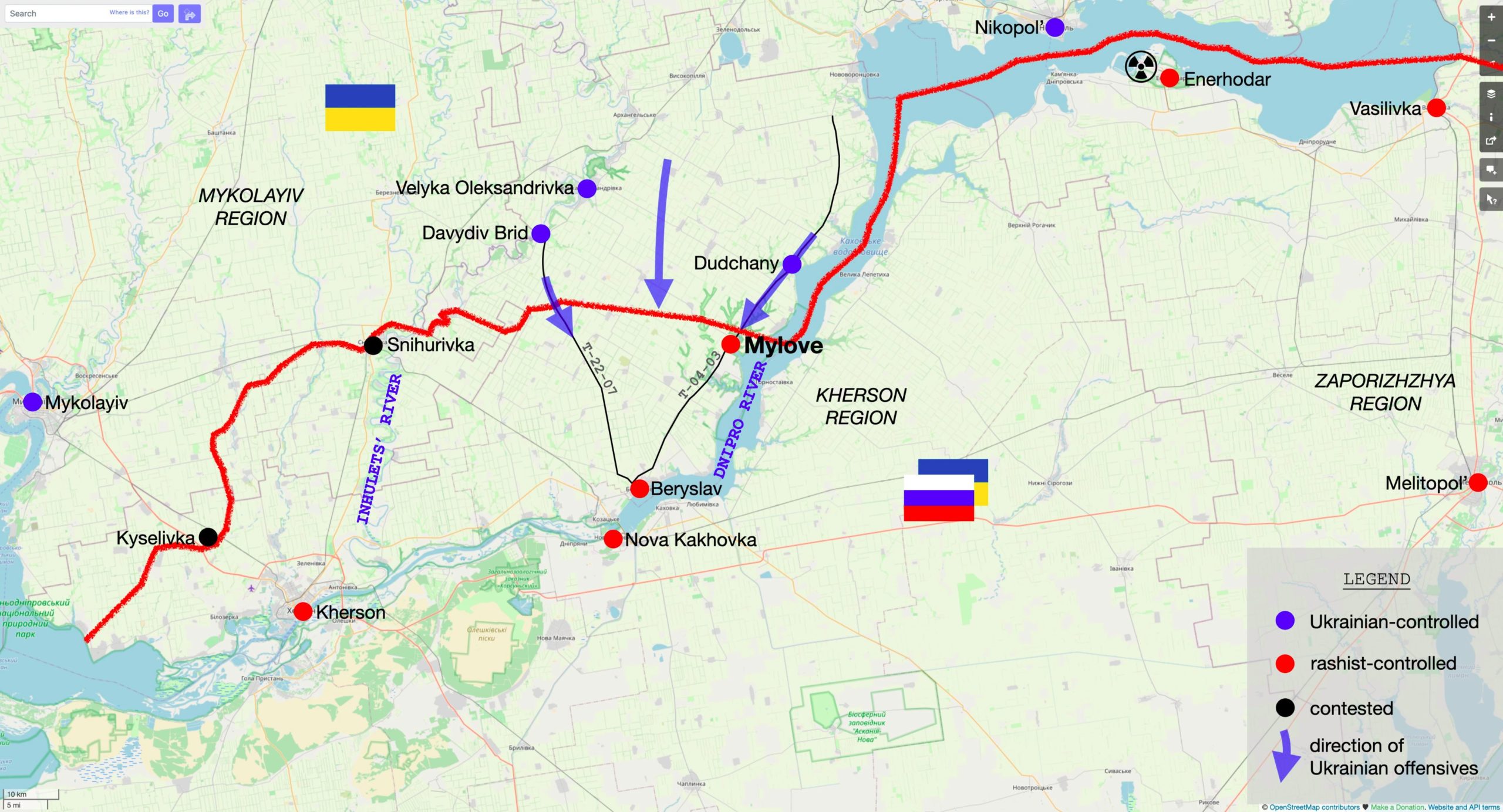 The Russian army retreated 30 km in the occupied Kherson Oblast — Russian sources