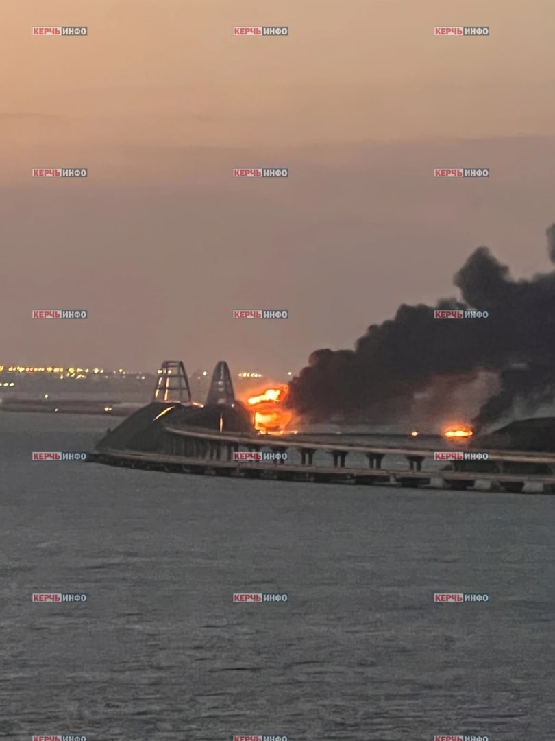 Crimea’s Kerch bridge partially collapses after powerful explosion: LIVE UPDATES ~~