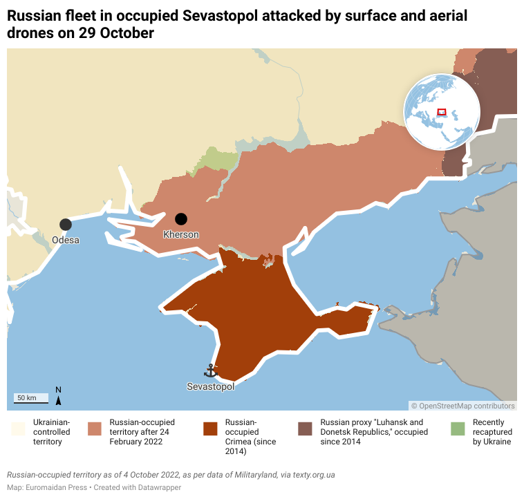  Ukraine's drone attack on Sevastopol