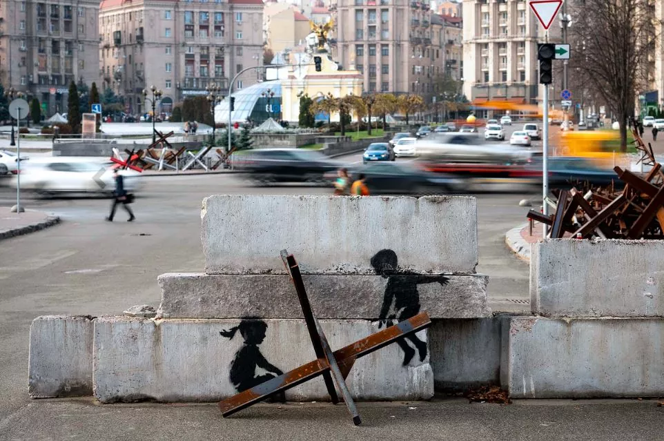 Banksy Ukraine art Russian war