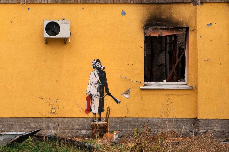 Banksy Ukraine art Russian war