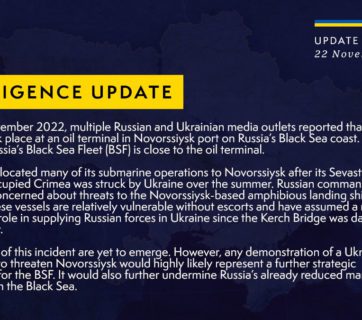 Attack on Russia’s Novorossiysk oil depot near naval base shows Black Sea Fleet’s vulnerability – British Intelligence