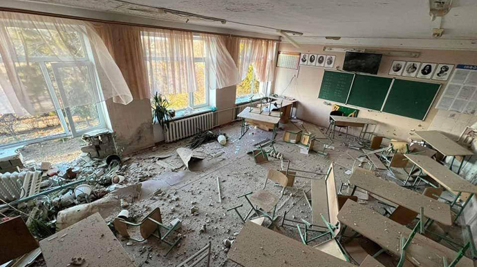 school class destroyed russian shelling