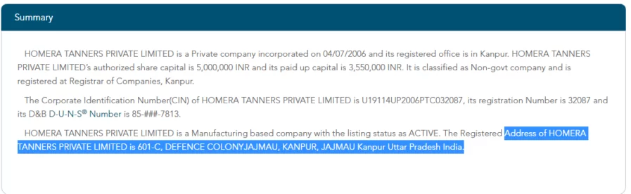 indian companies registration same address