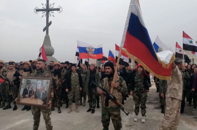 syrian fighters support russia