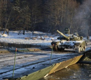 military drills belarus crossing neman river