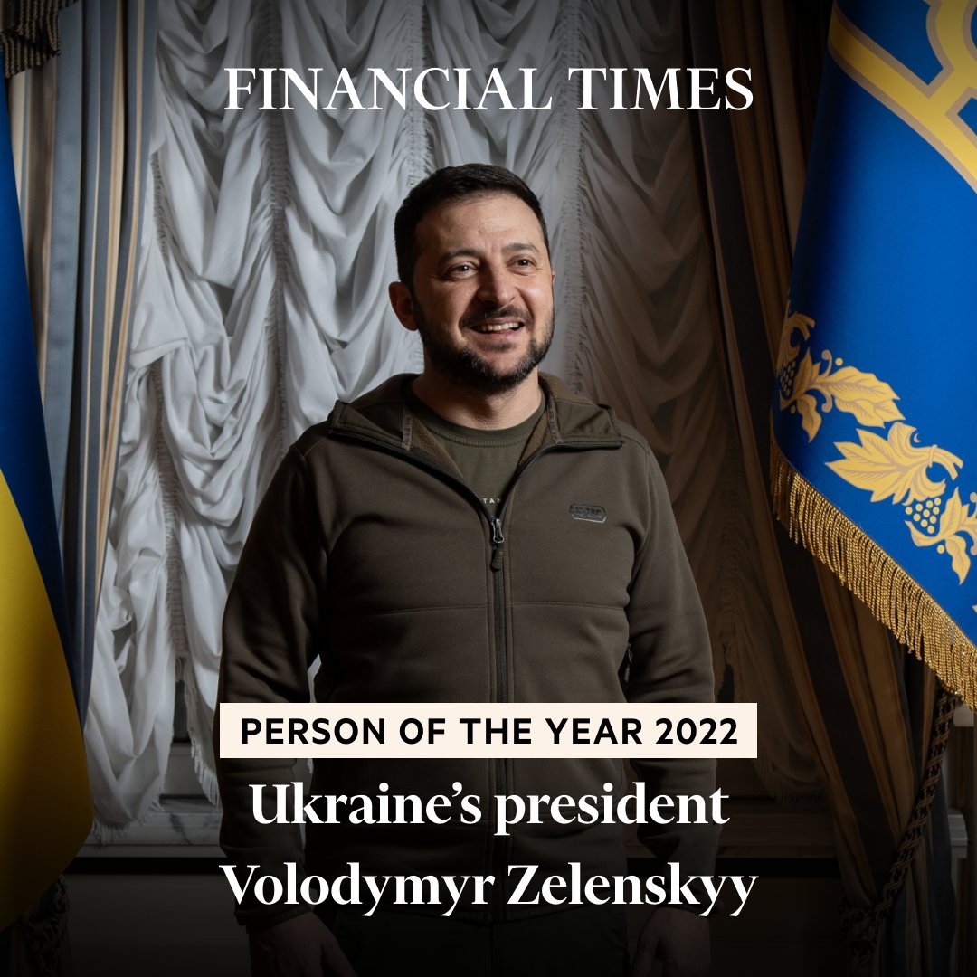 Zelenskyy becomes FT’s person of the year 2022