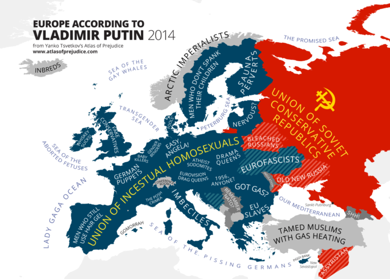 europe according to putin homosexuals