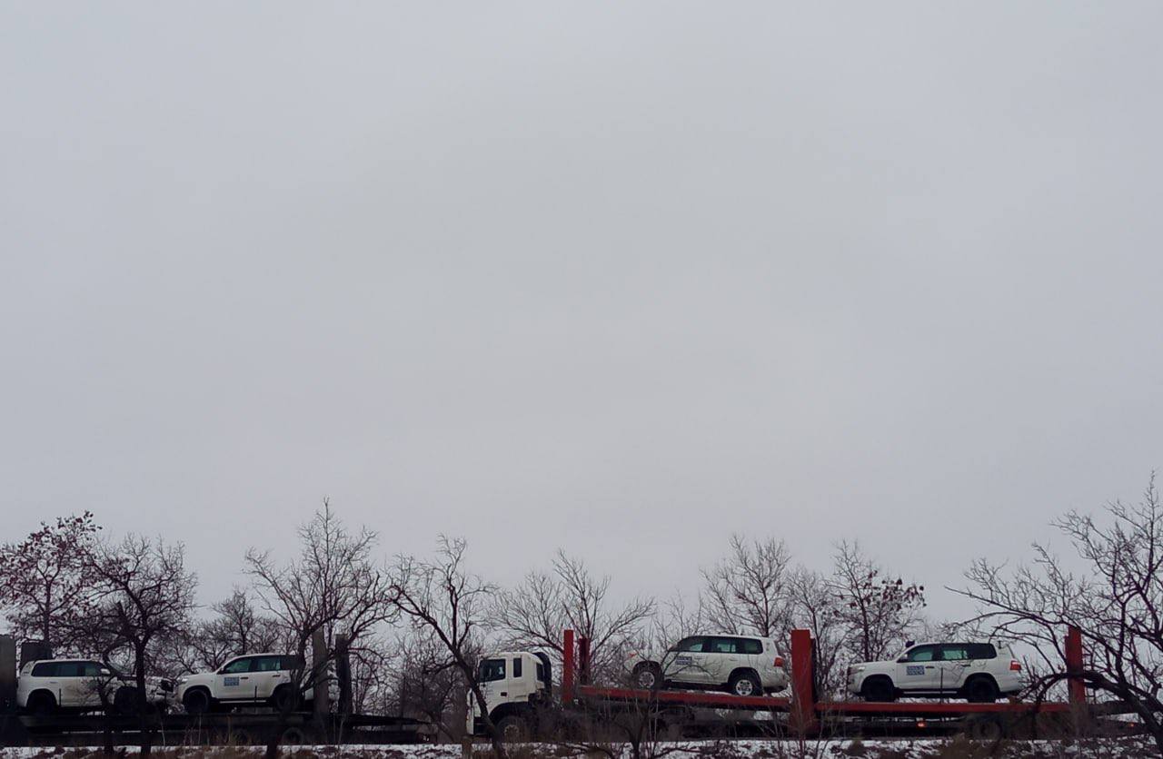 Russia brought vehicles with OSCE markings to occupied Donbas, OSCE denies its presence in the area