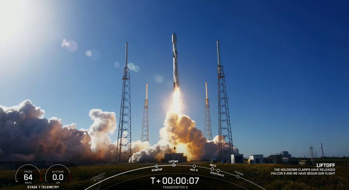 Ukrainian nanosat among 114 satellites deployed into Earth’s orbit in SpaceX’s Transporter 6 mission