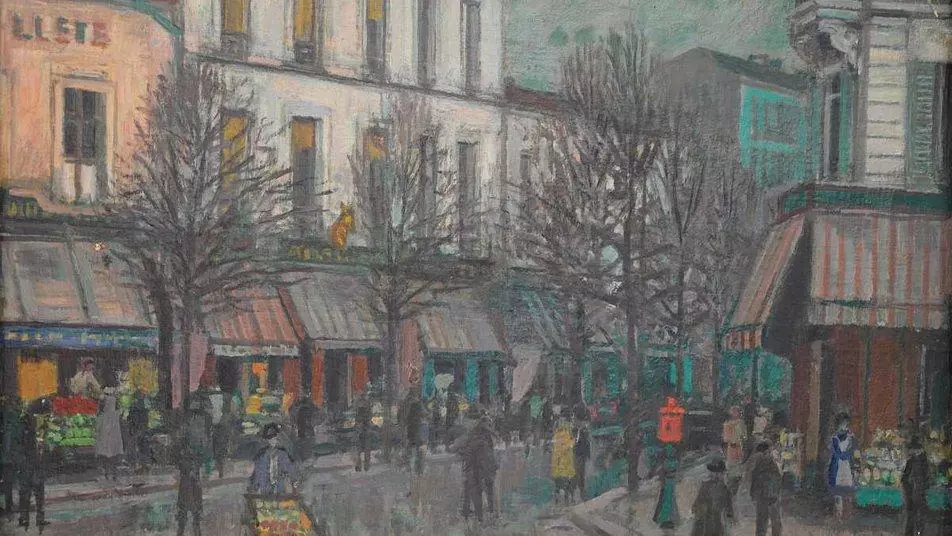 El paisaje de París. Mykhailo Andriienko-Nechytailo, 1948.