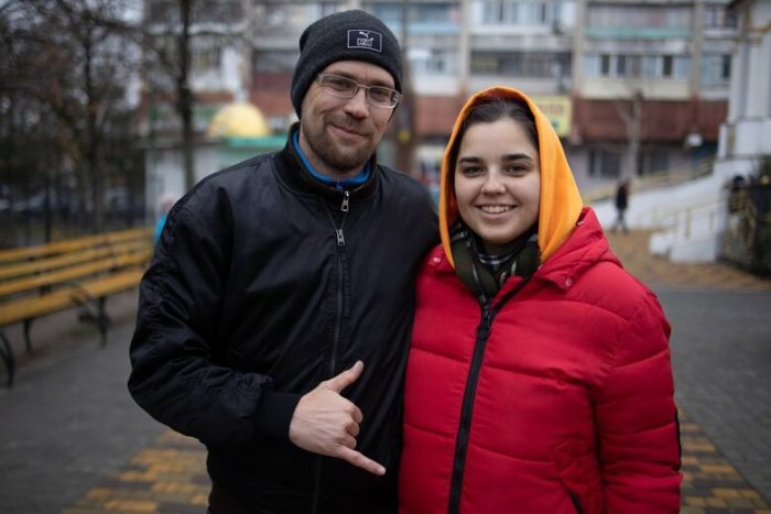 ukrainian kherson partisan with girlfriend