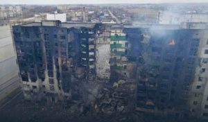 aftermath borodyanka town bombing kyiv oblast