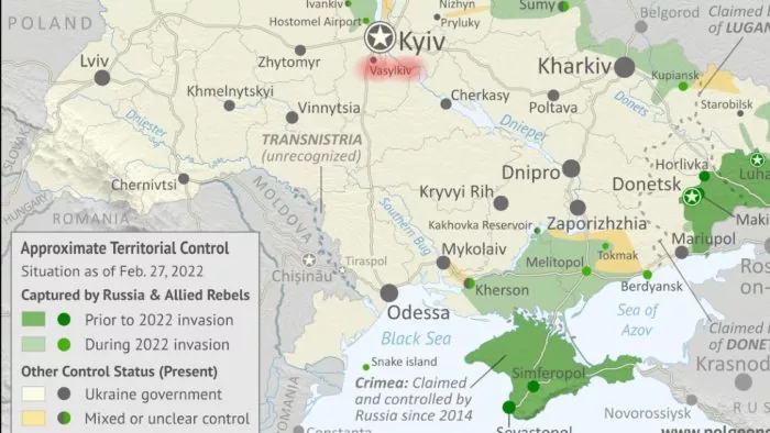 Vasylkiv map
