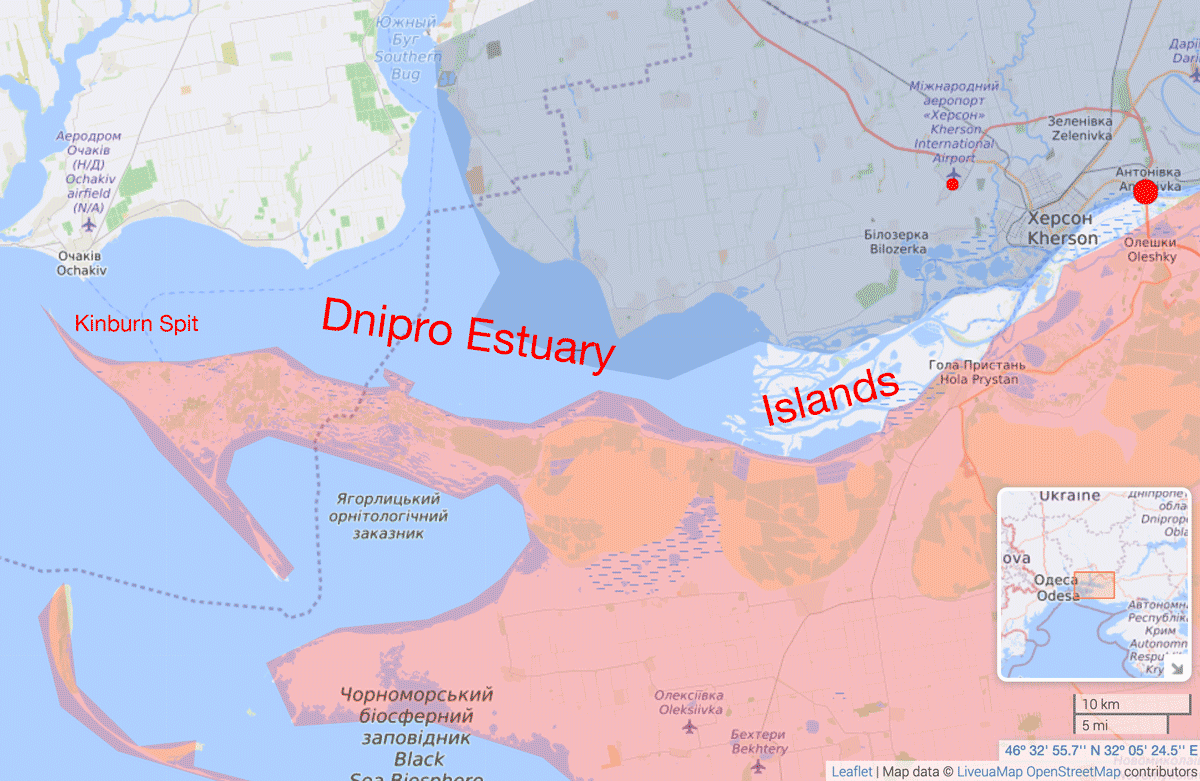 It is unlikely that Russia will attempt assault crossing of the Dnipro – British intel