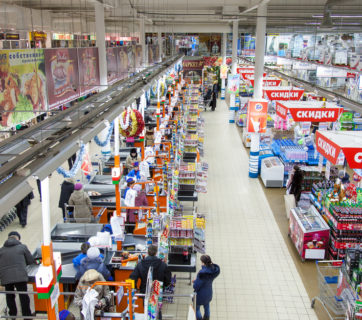 Western companies Russia supermarket